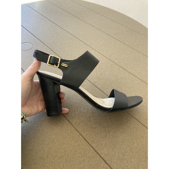 Cole Haan Women's Black leather Sandal D43743 Slingback Sandals Sz 9.5B - Picture 8 of 8